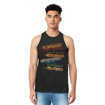 Harry Potter Burnt Banners Adult Tank Top