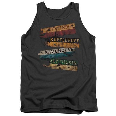 Harry Potter Burnt Banners Adult Tank Top