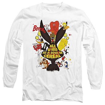Looney Tunes Cereal Long Sleeve Adult T-shirt