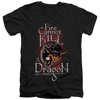 Game Of Thrones Fire Cannot Kill A Dragon Short Sleeve T-shirt