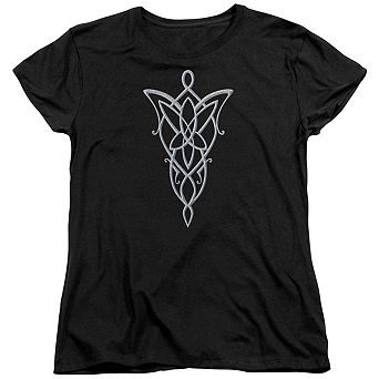 Lord Of The Rings Arwen Necklace Short Sleeve Womens T-shirt