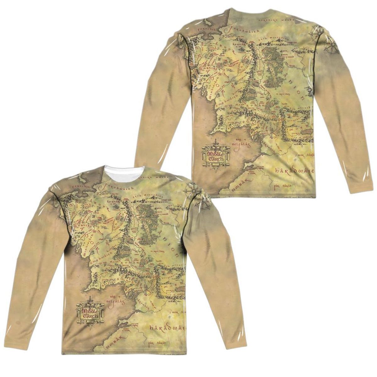 T-shirt Unisex Lord Of The Rings Enterprise Earth Tour | Taille S à 5XL | Noir Coton | Neuf Étiqueté