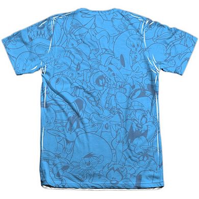 Looney Tunes Collage Of Characters Sleeve T-shirt