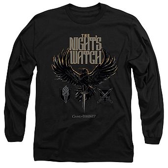 Game Of Thrones The Nights Watch Long Sleeve Adult T-shirt