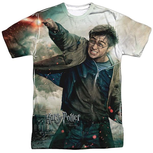 Harry Potter Harry Vs Voldemort Short Sleeve Adult Poly Crew T-shirt