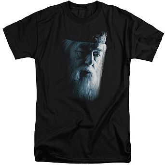 Harry Potter Dumbledore Face Short Sleeve Adult Tall T-shirt