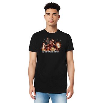 Mortal Kombat X Scorpio Flames Short Sleeve Adult T-shirt