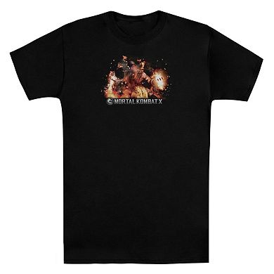Mortal Kombat X Scorpio Flames Short Sleeve Adult T-shirt