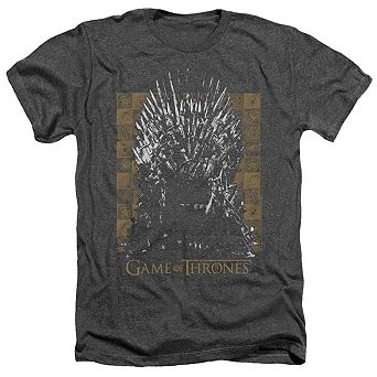 Game Of Thrones Iron Throne Adult Heather T-shirt