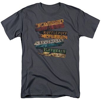 Harry Potter Burnt Banners Short Sleeve Adult T-shirt