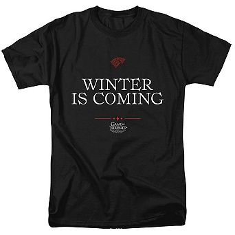 Game Of Thrones Winter Is Coming Text Short Sleeve Adult T-shirt