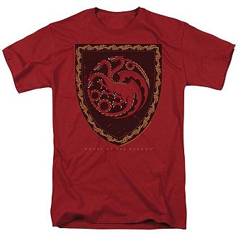 House Of The Dragon Dragon Shield Vintage Short Sleeve Adult T-shirt