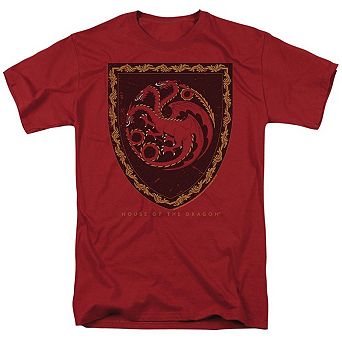 House Of The Dragon Dragon Shield Vintage Short Sleeve Adult T-shirt