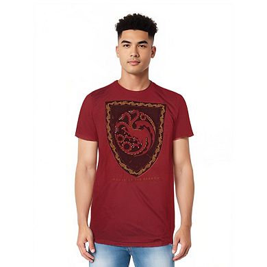 House Of The Dragon Dragon Shield Vintage Short Sleeve Adult T-shirt