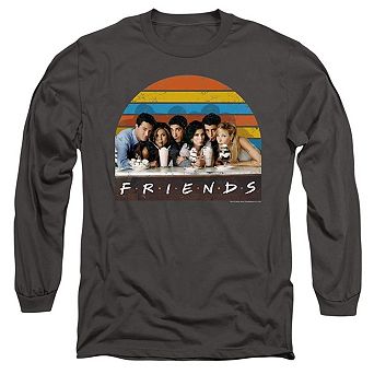 Friends Soda Fountain Long Sleeve Adult T-shirt