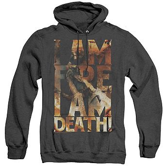 Hobbit I Am Fire Adult Heather Hoodie