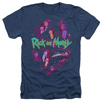 Rick And Morty Death Crystal Futures Adult Heather T-shirt