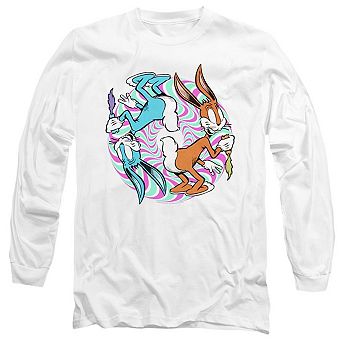 Looney Tunes Wacky Wabbit Long Sleeve Adult T-shirt