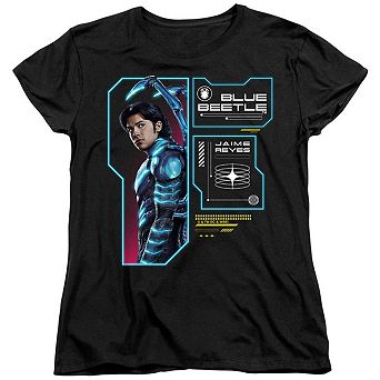 Blue Beetle Data Read Out Short Sleeve Women´s T-Shirt