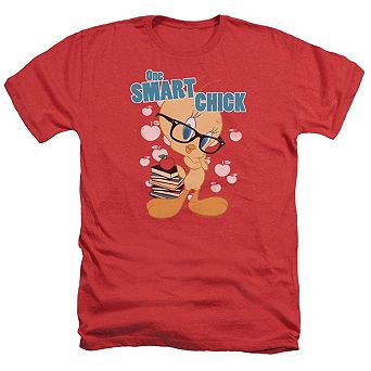 Looney Tunes One Smart Chick Adult Heather T-shirt