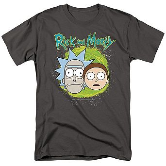 Rick And Morty Floating Heads Short Sleeve Adult T-shirt