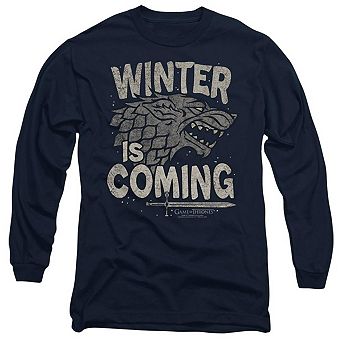 Game Of Thrones Winter Is Coming Long Sleeve Adult T-shirt