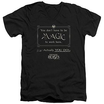 Fantastic Beasts Magic To Work Here Short Sleeve T-shirt