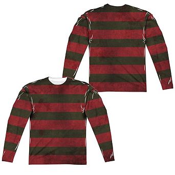 Nightmare On Elm Street Freddy Sweater Long Sleeve Adult Poly Crew T-shirt