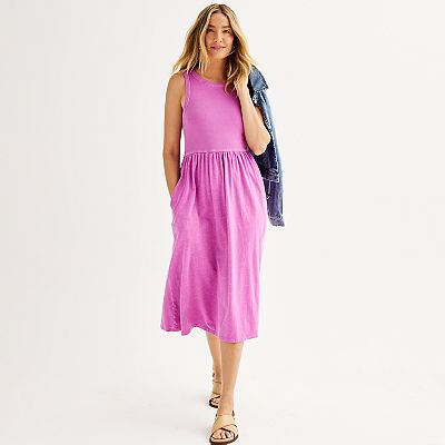 Women's Sonoma Goods For Life® Mixed Media Knit Dress