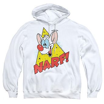 Pinky And The Brain Narf Adult Pull Over Hoodie