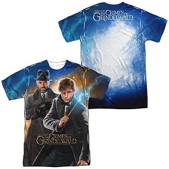 Fantastic Beasts 2 Team Up Short Sleeve Adult Poly Crew T-shirt