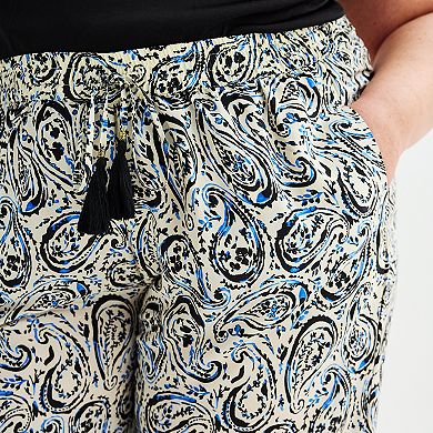 Plus Size Catherine Malandrino Pull-On Pants