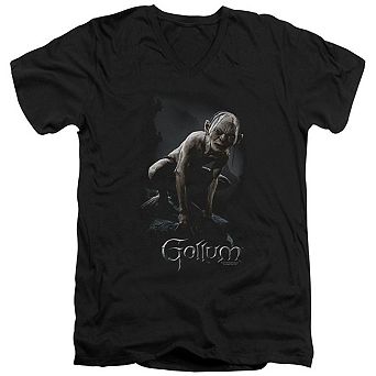 Lord Of The Rings Gollum Short Sleeve Adult V Neck T-shirt