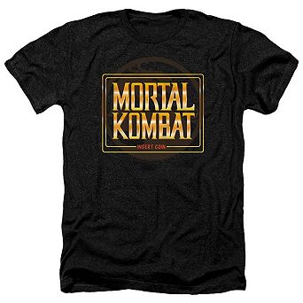 Mortal Kombat Klassic Insert Coin Adult Heather T-shirt