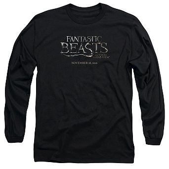 Fantastic Beasts Logo Long Sleeve Adult T-shirt