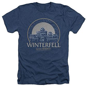 Game Of Thrones Winterfell Adult Heather T-shirt