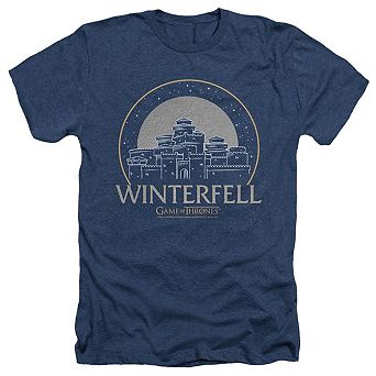 Game Of Thrones Winterfell Adult Heather T-shirt