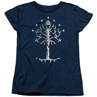 Lord Of The Rings Tree Of Gondor Short Sleeve Womens T-shirt