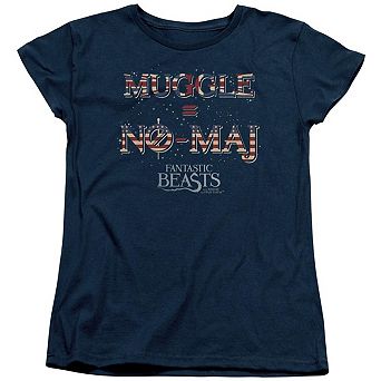 Fantastic Beasts Uk Us No Maj Short Sleeve Womens T-shirt