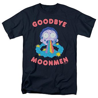 Rick And Morty Goodbye Moonmen Short Sleeve Adult T-shirt