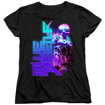 Blue Beetle Lightning Short Sleeve Women´s T-Shirt