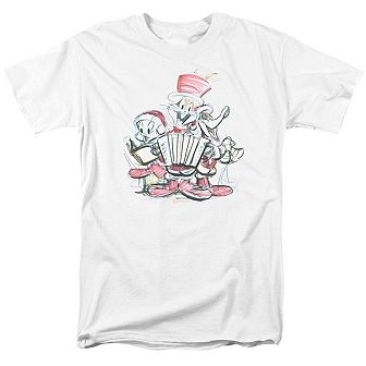 Looney Tunes Holiday Sketch Short Sleeve Adult T-shirt