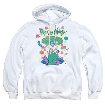 Rick And Morty Falling Portals Adult Pull Over Hoodie