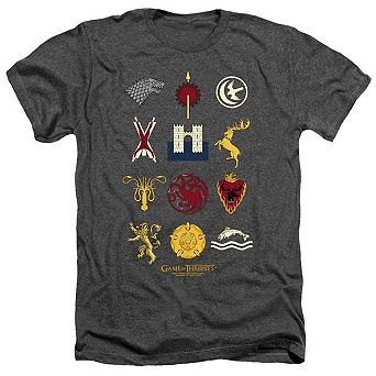 Game Of Thrones House Sigils Adult Heather T-shirt