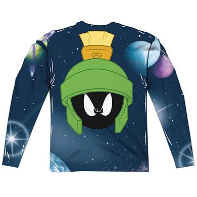 Looney Tunes Disintergrate Long Sleeve Adult Poly Crew T-shirt