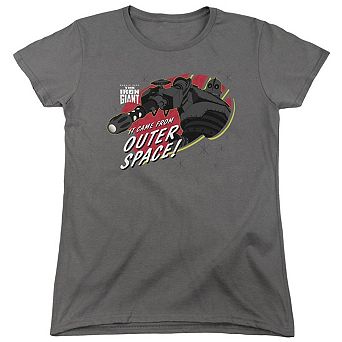 Iron Giant Outer Space Short Sleeve Womens T-shirt