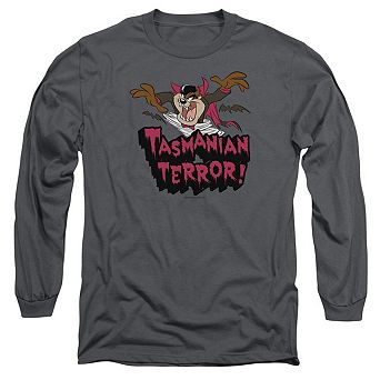 Looney Tunes Taz Terror Long Sleeve Adult T-shirt