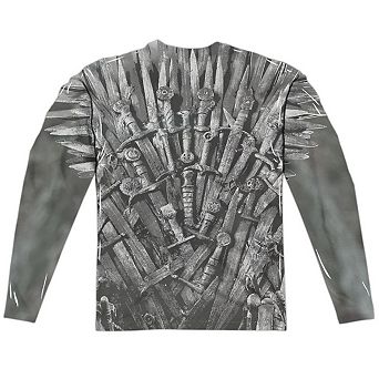 Game Of Thrones Daenerys For The Throne Long Sleeve Adult Poly Crew T-shirt
