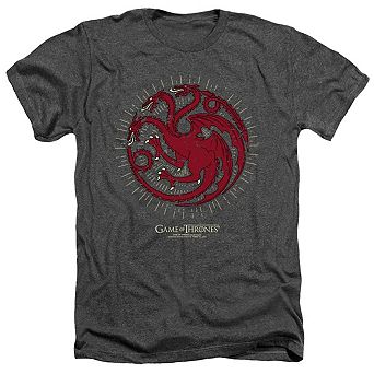 Game Of Thrones Targaryen Burst Sigil Adult Heather T-shirt