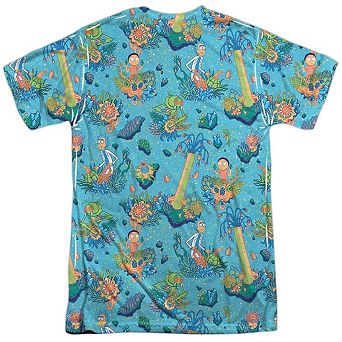 Rick And Morty Ricktanical Short Sleeve Adult Poly Crew T-shirt